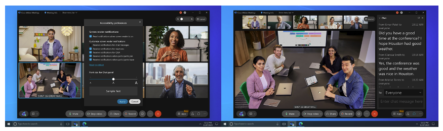 Accessibility improvements