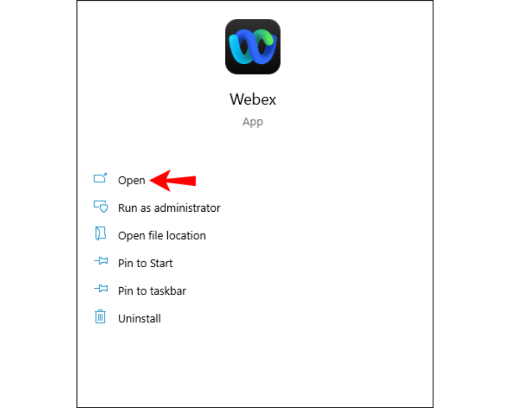 Trước khi bạn tham gia cuộc họp, hãy khởi chạy Webex Trước khi bạn tham gia cuộc họp, hãy khởi chạy Webex