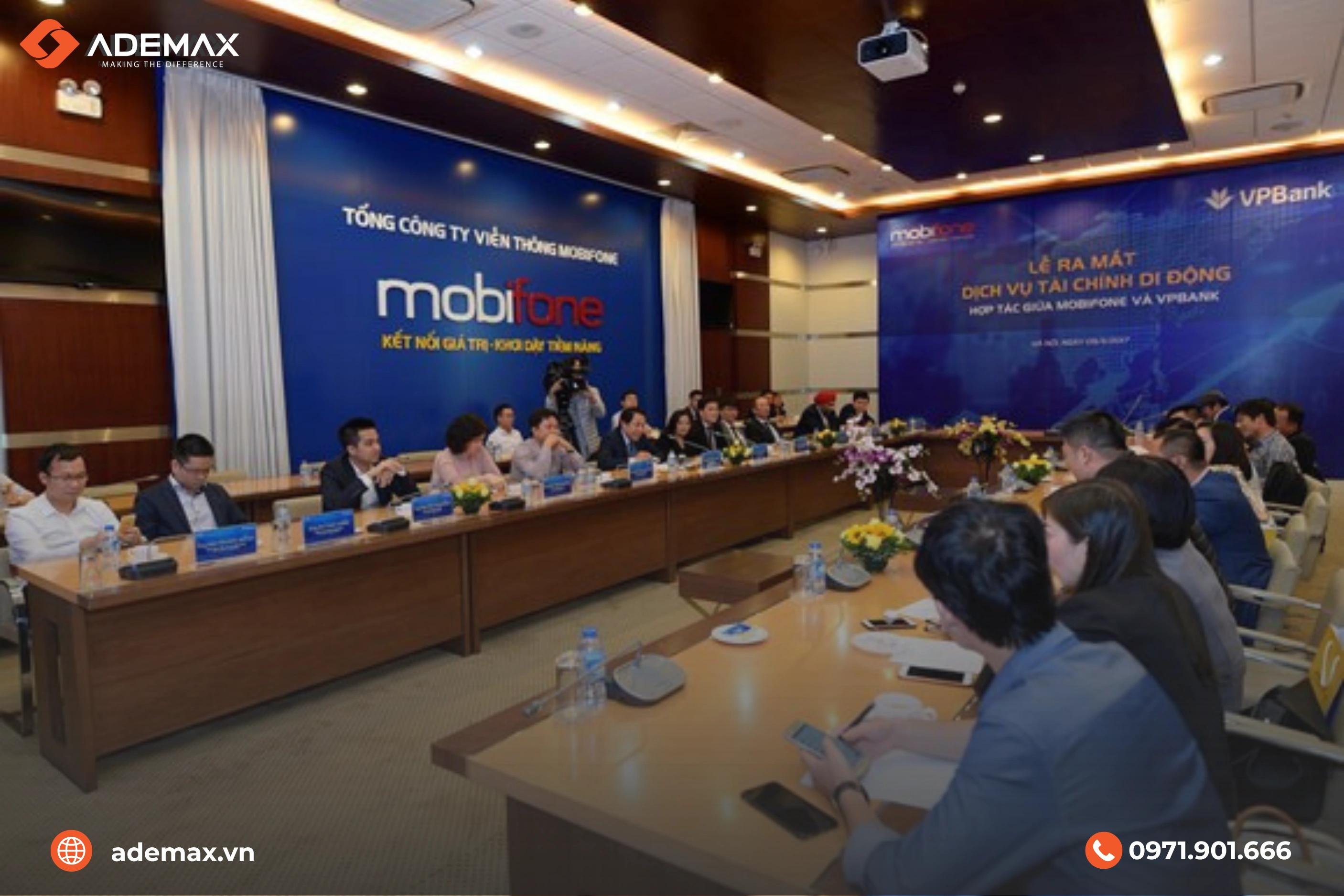 Ademax triển khai hệ thống hội nghị truyền hình tại VMS Mobifone 
