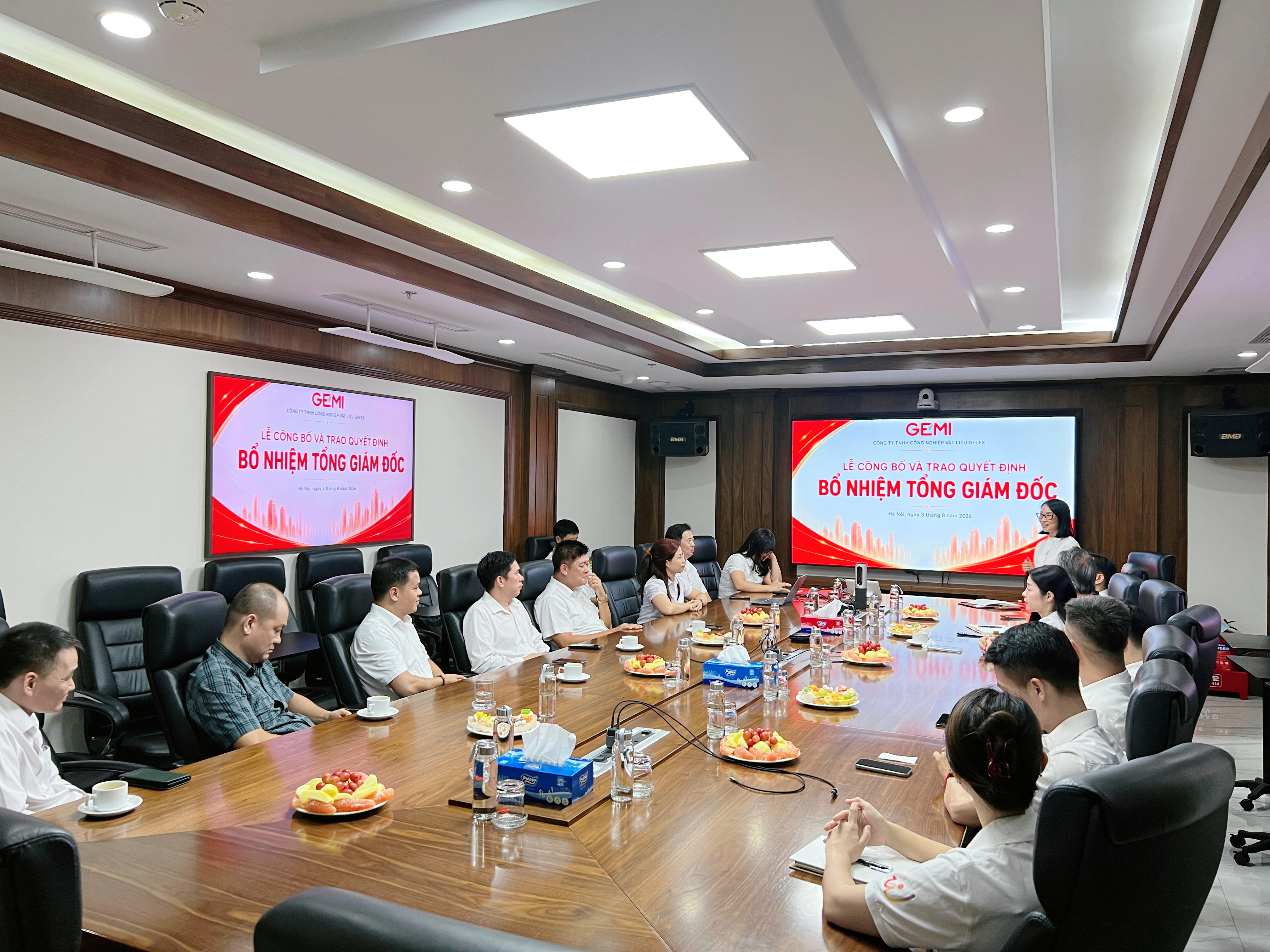 Công ty TNHH Công nghiệp Vật liệu GELEX (GEMI) tổ chức lễ công bố và trao quyết định bổ nhiệm Tổng Giám đốc mới